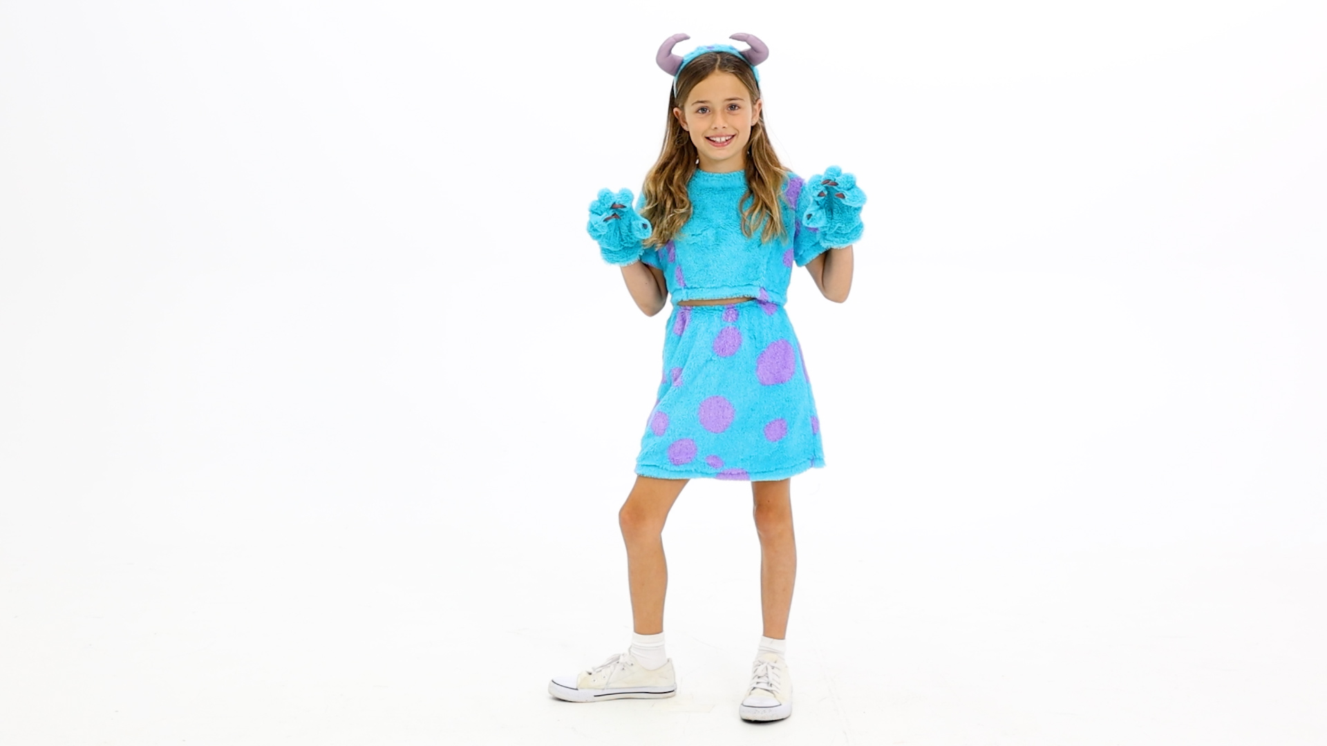 FUN94871CH_Girl's Pixar Monster's Inc Sulley Costume